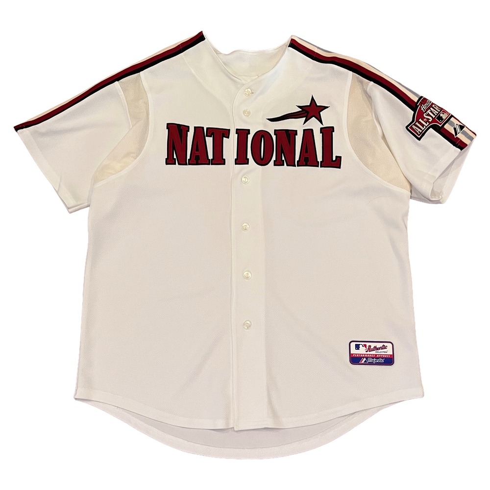 VTG Majestic 2004 MLB National League Houston All Star Game Jersey Mens XL White